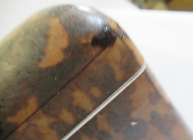 A TORTOISESHELL TEA CADDY Image