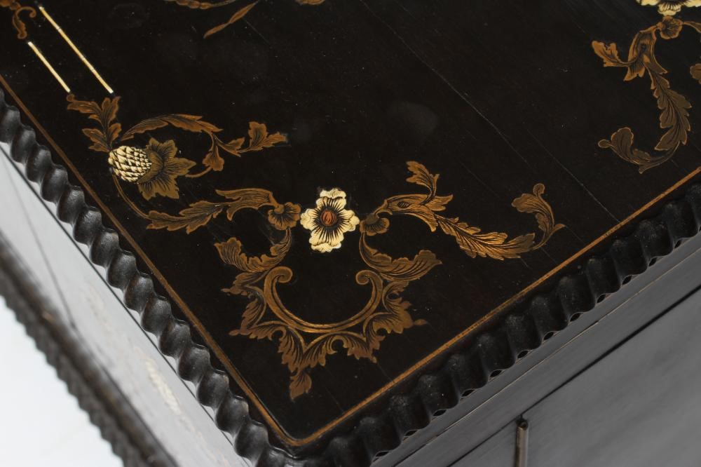 A FRENCH EBONISED CAVE A LIQUEUR Image