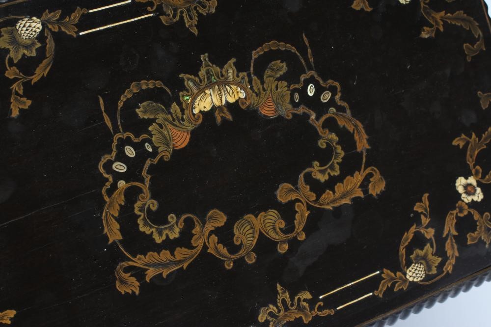 A FRENCH EBONISED CAVE A LIQUEUR Image