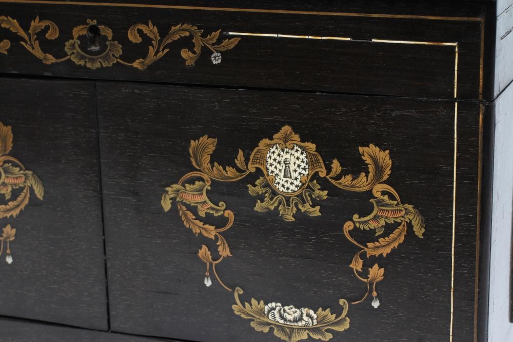 A FRENCH EBONISED CAVE A LIQUEUR Image