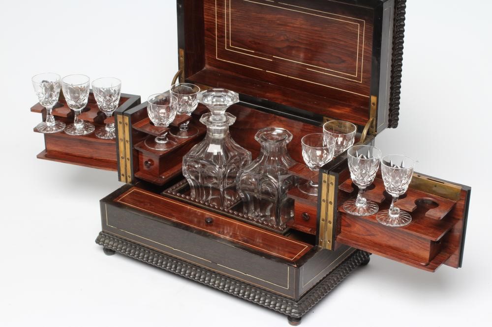 A FRENCH EBONISED CAVE A LIQUEUR Image