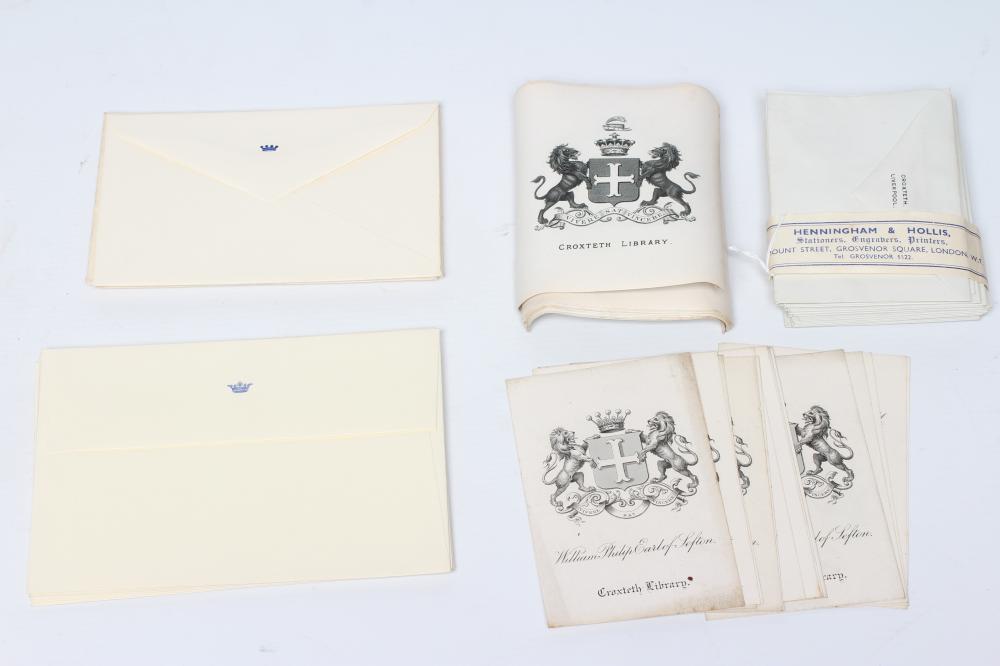 A COLLECTION OF MEMORABILIA relating to the Earldom of Sefton and the family seat Croxteth Hall Image