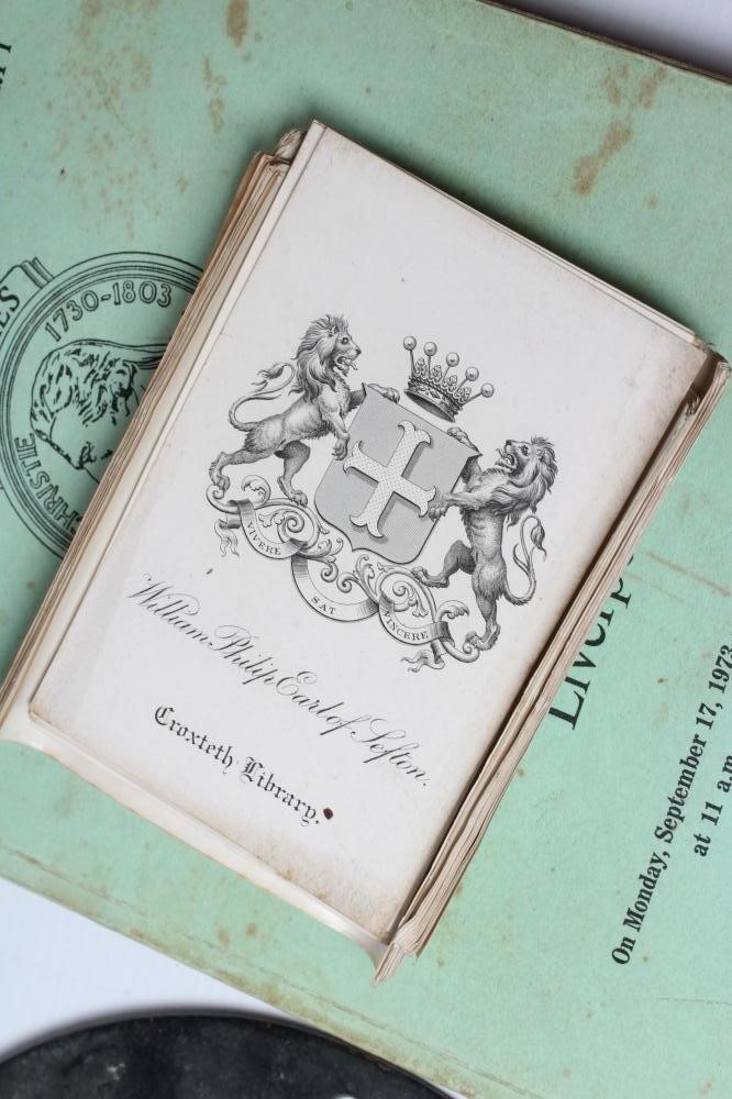 A COLLECTION OF MEMORABILIA relating to the Earldom of Sefton and the family seat Croxteth Hall Image