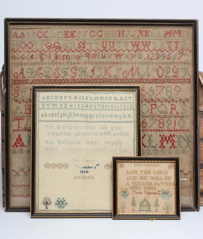 THREE 19TH CENTURY SAMPLERS Image