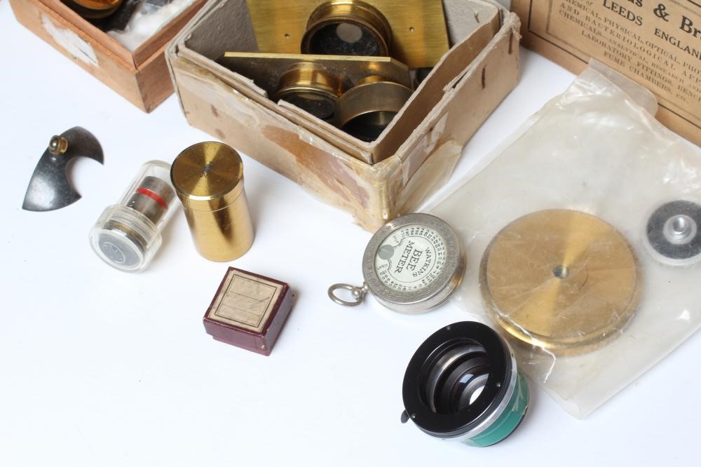 A W. WATSON & SONS BINOCULAR MICROSCOPE Image