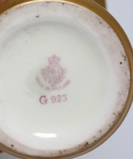 A ROYAL WORCESTER CHINA VASE Image