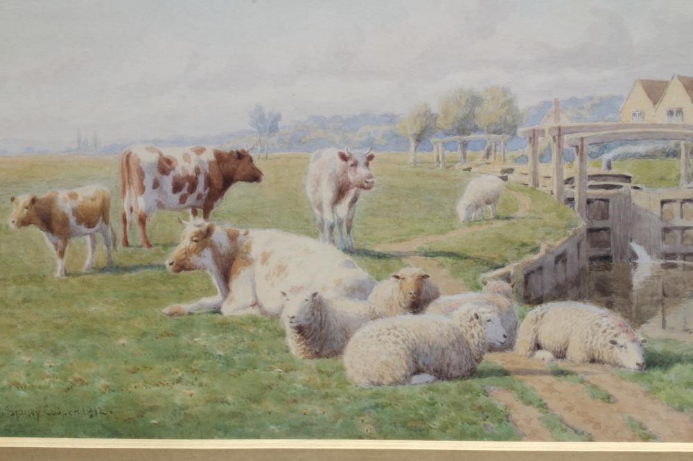 William Sidney Cooper (1854-1927) Near Dedham, Essex, signed lower left, dated 1912, watercolour, Image