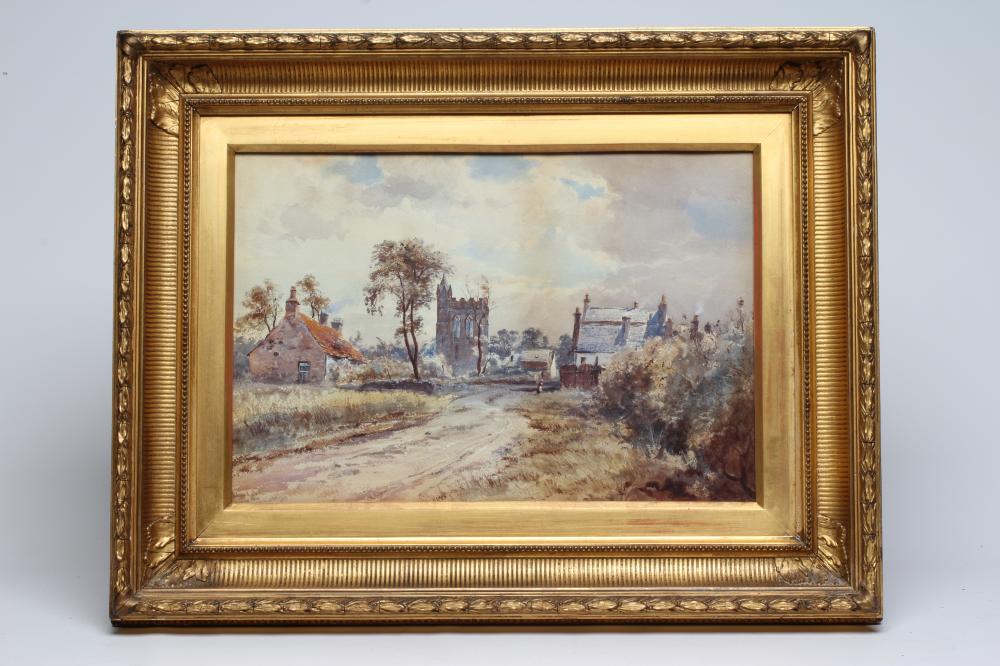 Edward Arden Tucker (1830-1909) Abbey near Stirling, signed and dated 1855 lower left, Image