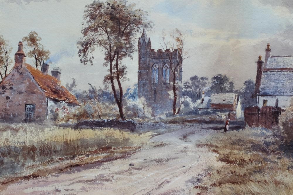 Edward Arden Tucker (1830-1909) Abbey near Stirling, signed and dated 1855 lower left, Image