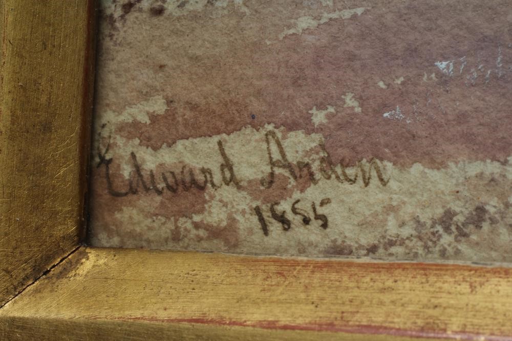 Edward Arden Tucker (1830-1909) Abbey near Stirling, signed and dated 1855 lower left, Image