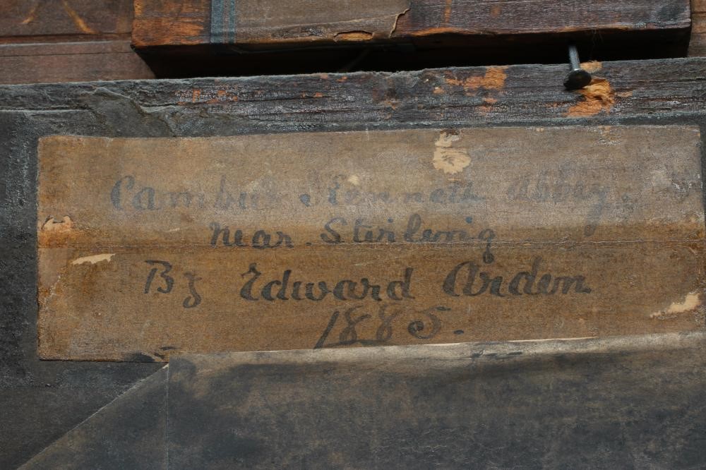 Edward Arden Tucker (1830-1909) Abbey near Stirling, signed and dated 1855 lower left, Image