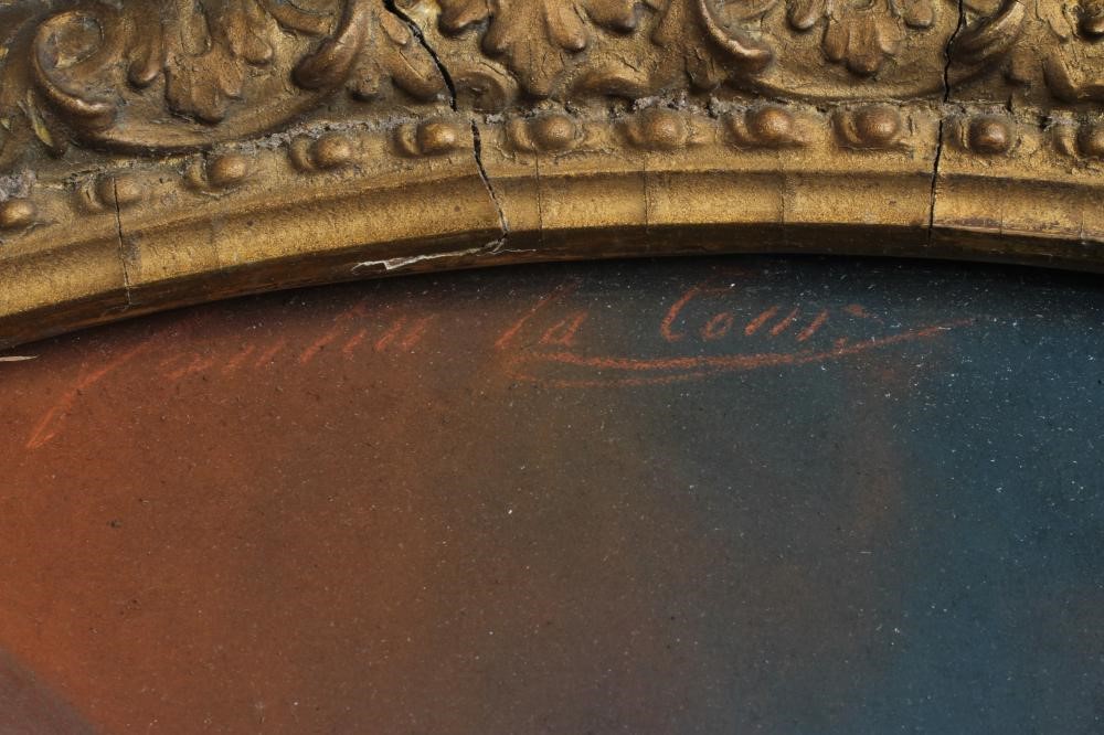 Henri Theodore Fantin-Latour (1836-1904) Portrait of a Young Lady, head and shoulders wearing a Image