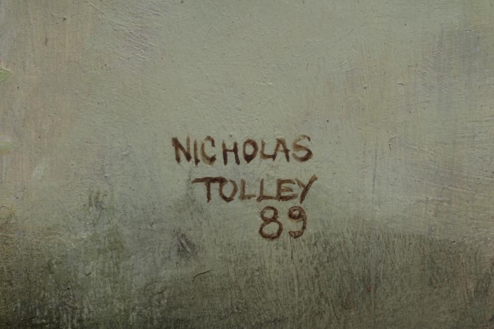 Nicholas Tolley (Born 1958) Three Gentleman in the Paddock Image