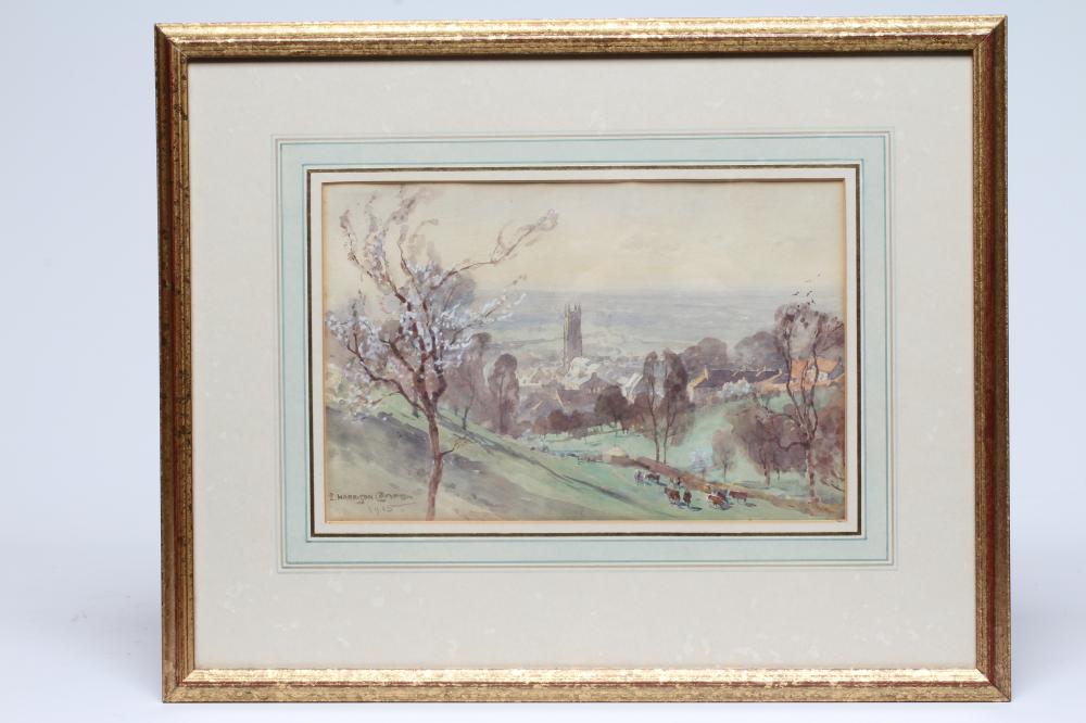 Edward Harrison Compton (1881-1960) Glastonbury from Chalice Hill Image