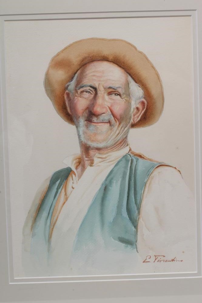 Edoardo Tiorentino (1824-1886) Portraits of an Italian Lady and Gentleman, each signed lower right, Image