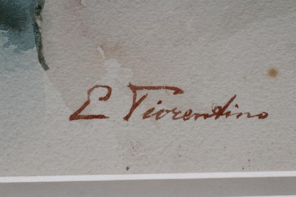 Edoardo Tiorentino (1824-1886) Portraits of an Italian Lady and Gentleman, each signed lower right, Image