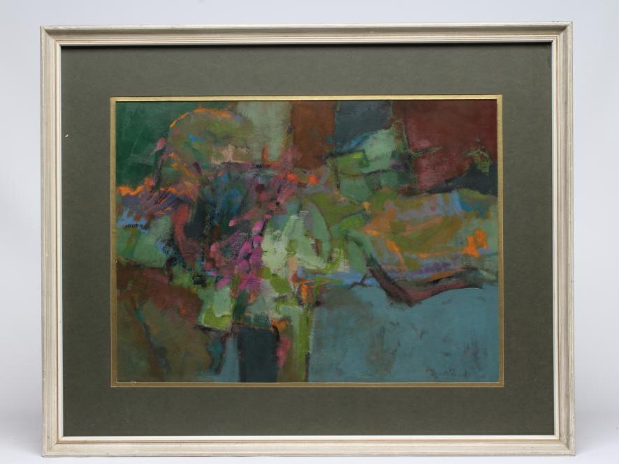 Doreen Lowe (1932-2016) Evening Landscape, signed lower right, inscribed with title verso, oil on Image
