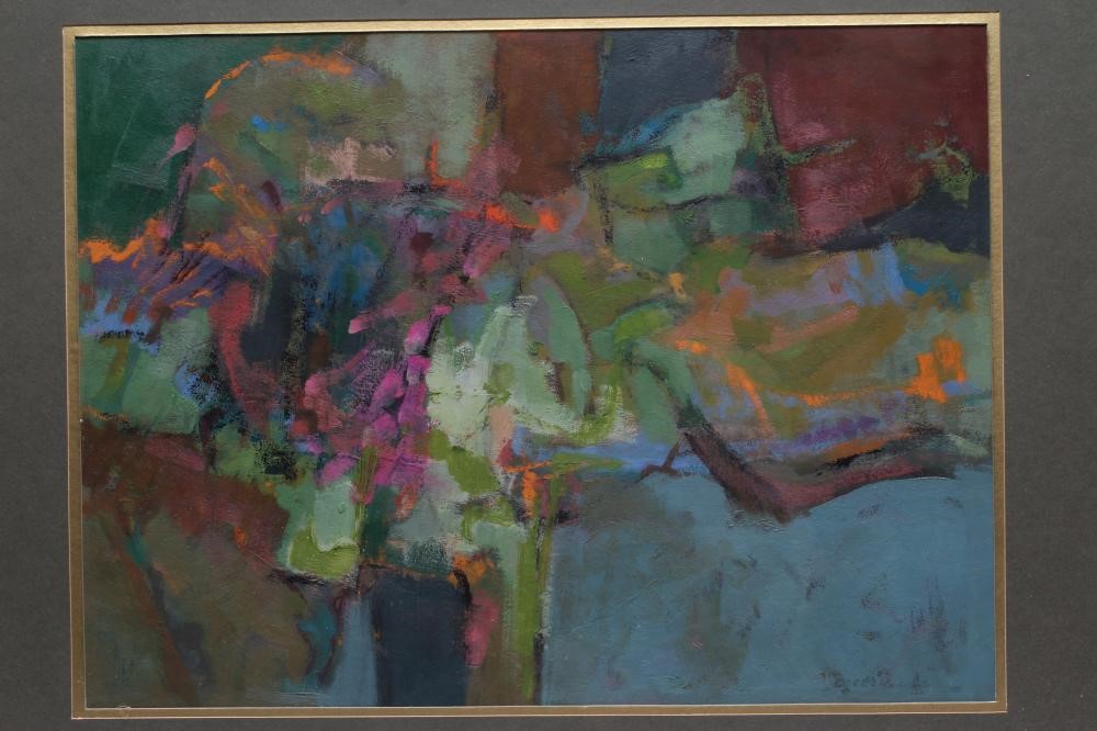 Doreen Lowe (1932-2016) Evening Landscape, signed lower right, inscribed with title verso, oil on Image