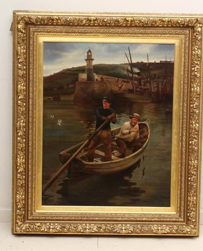 After stanhope forbes (18571947) the lighthouse, bears signature lower