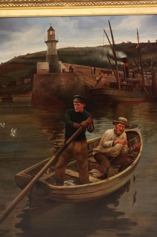After stanhope forbes (18571947) the lighthouse, bears signature lower