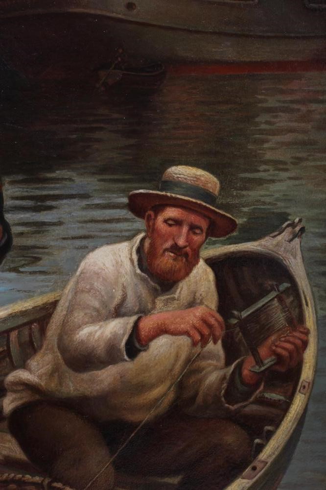 After Stanhope Forbes (1857-1947) The Lighthouse, bears signature lower right, oil on canvas, 41" x Image