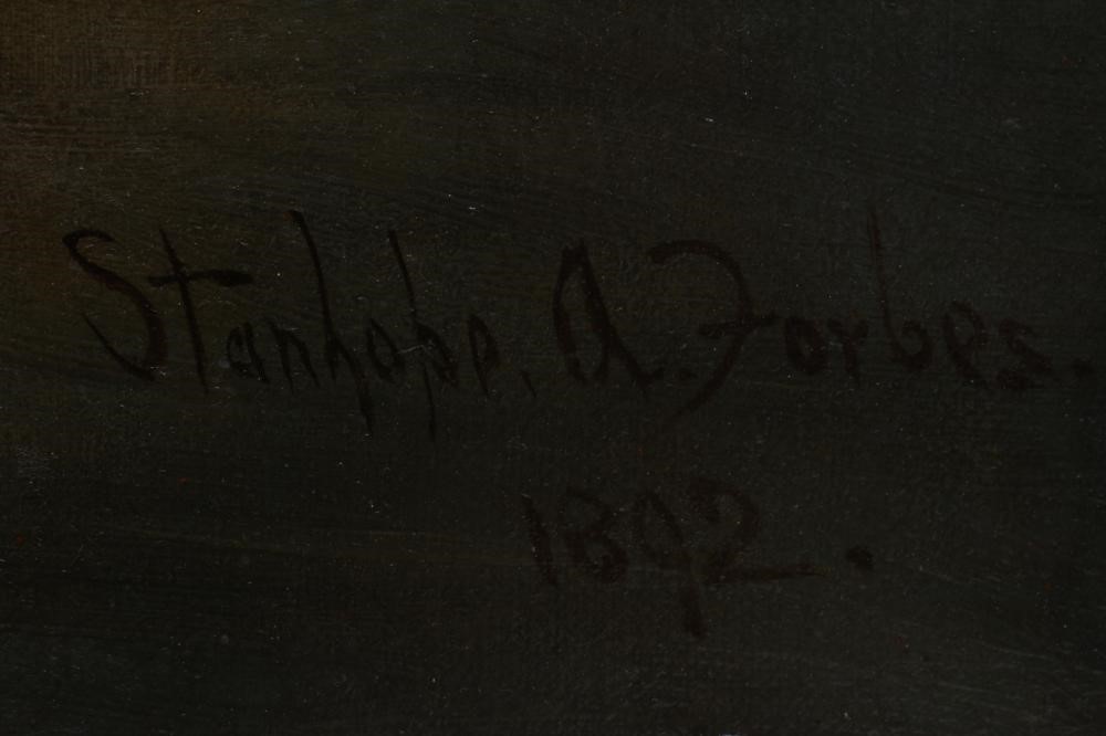 After stanhope forbes (18571947) the lighthouse, bears signature lower