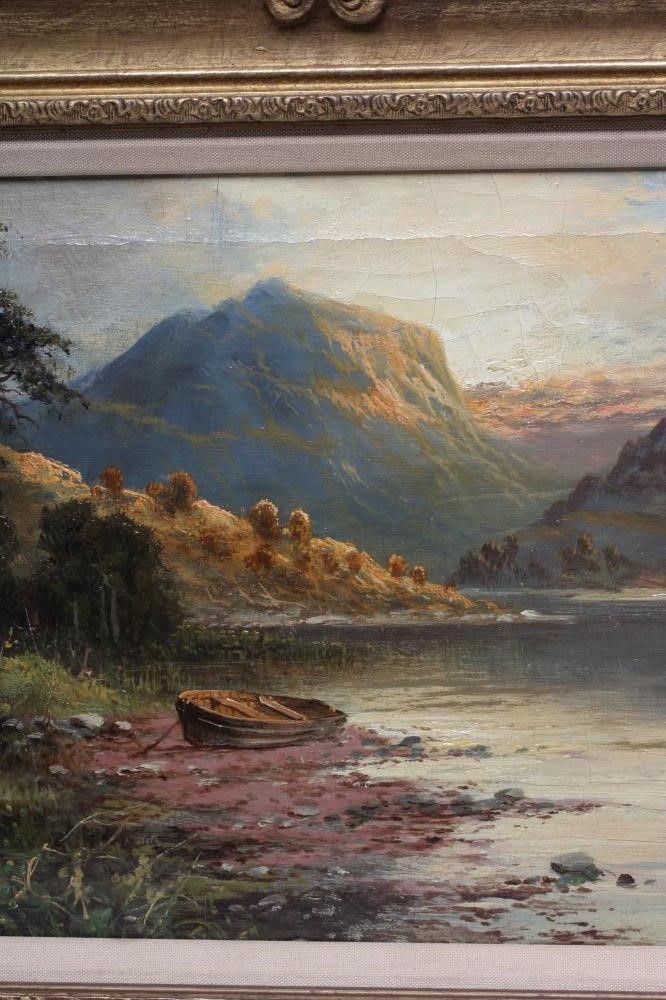 Frank Hider (1861-1933) Sunset in the Trossachs, signed lower right, inscribed with title verso, oil Image
