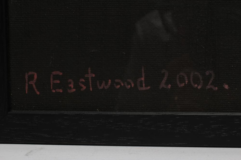 Roger Eastwood (Born 1942) Bugatti, signed lower left, dated 2002, oil on board, 21 1/2" x 17 1/2", Image