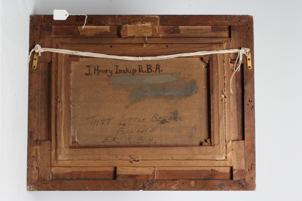 John Henry Inskip (1864-1947) 'That Little Beggar Billie', signed lower right, inscribed with title Image
