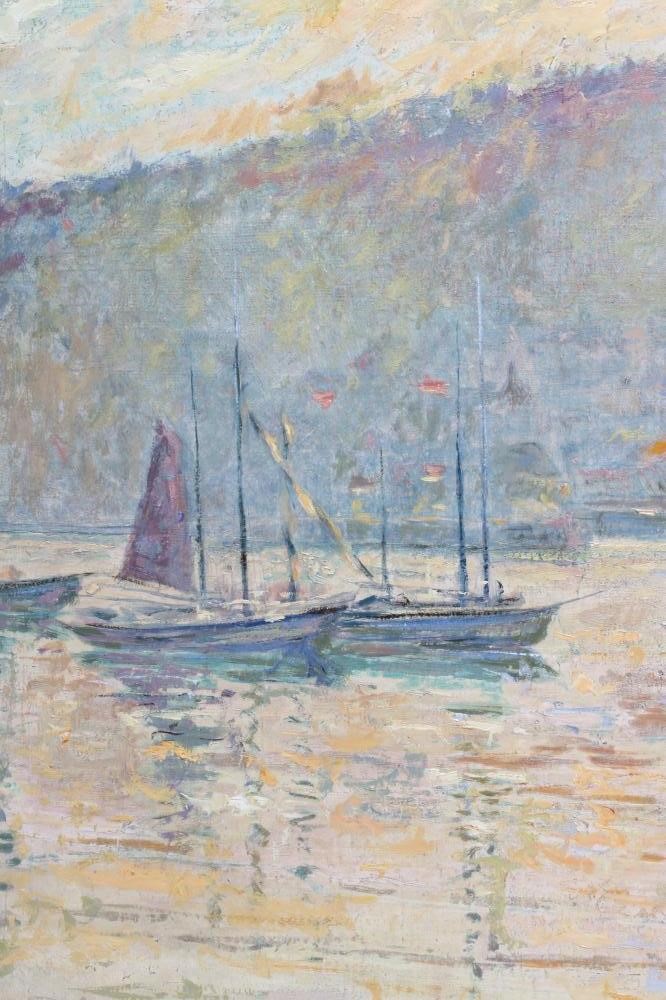 Edward Steele Harper (1870-1951) Penzance Harbour, signed with monogram lower right, oil on canvas, Image