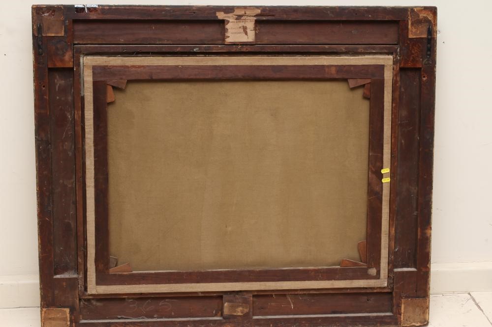 Follower of William Shayer (1811-1892) Family Group with Donkey and Animals on the Road, signed oil Image