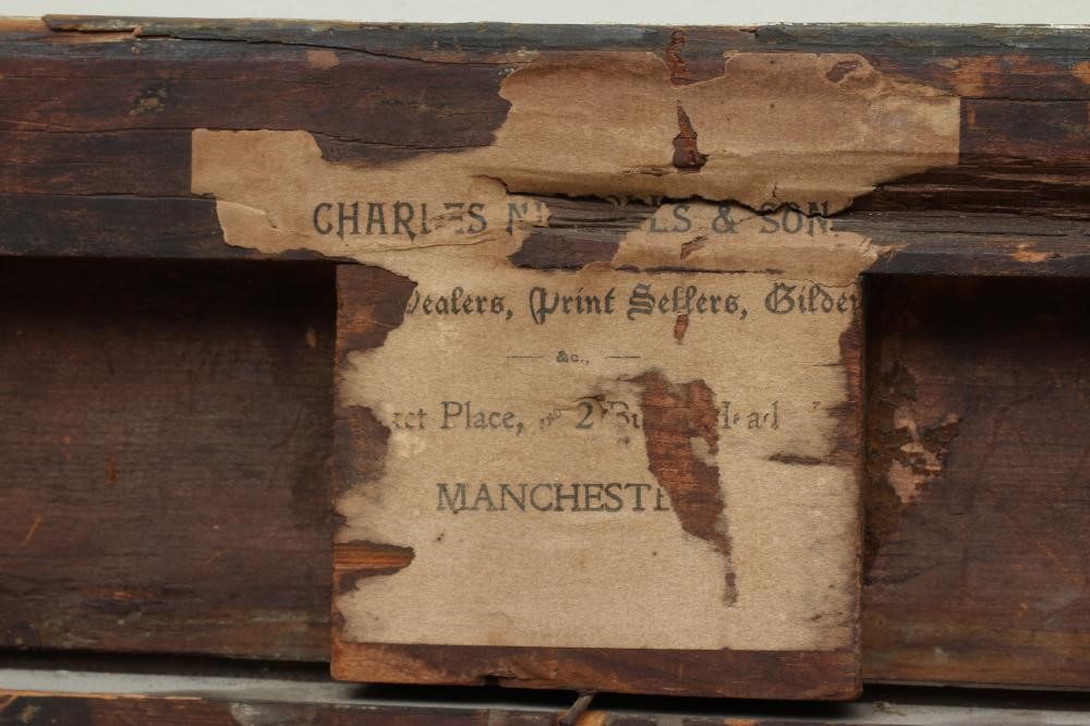 Follower of William Shayer (1811-1892) Family Group with Donkey and Animals on the Road, signed oil Image