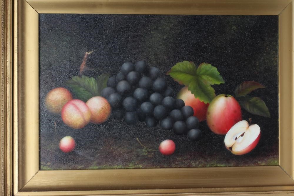 Carl Werner (1808-1894) Fruit Still Lifes, a pair, each signed lower left, oil on canvas, 10 1/2" x Image