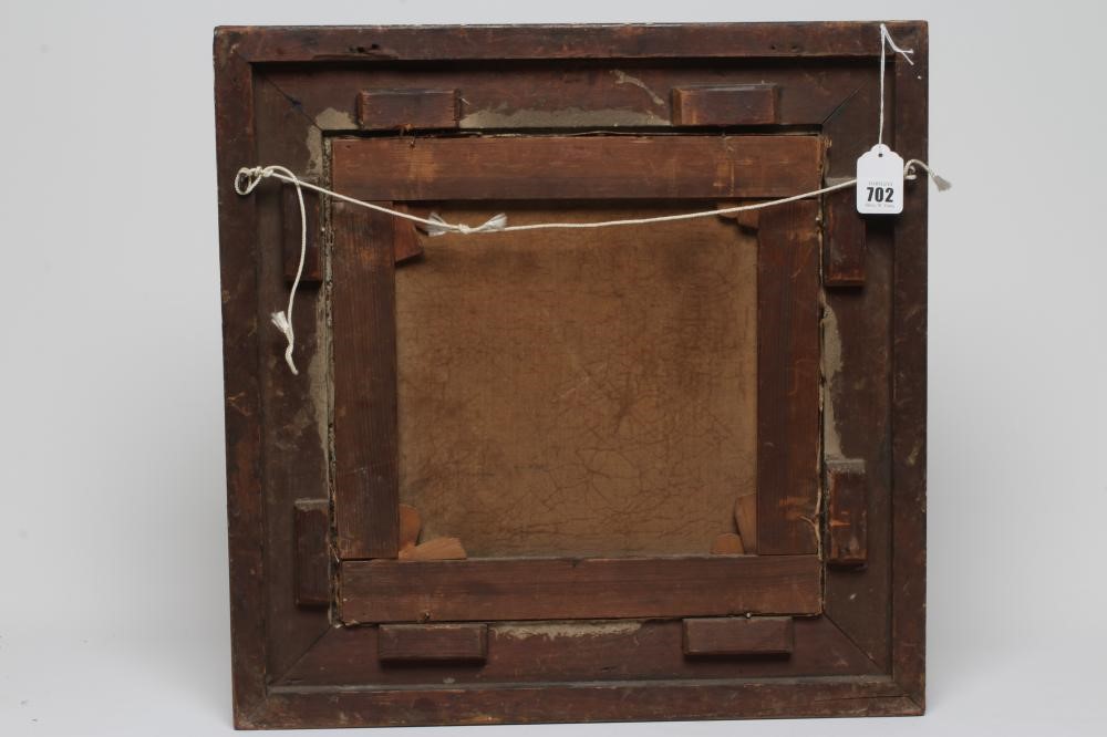 Circle of George Cole (1810-1883) Fisherman beside a River, oil on canvas, (tondo), 12 1/2" Image