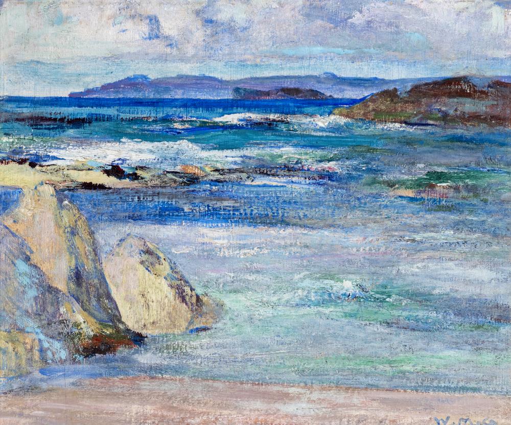 William Mervyn Glass (1885-1965) Looking towards Staffa from Iona Image