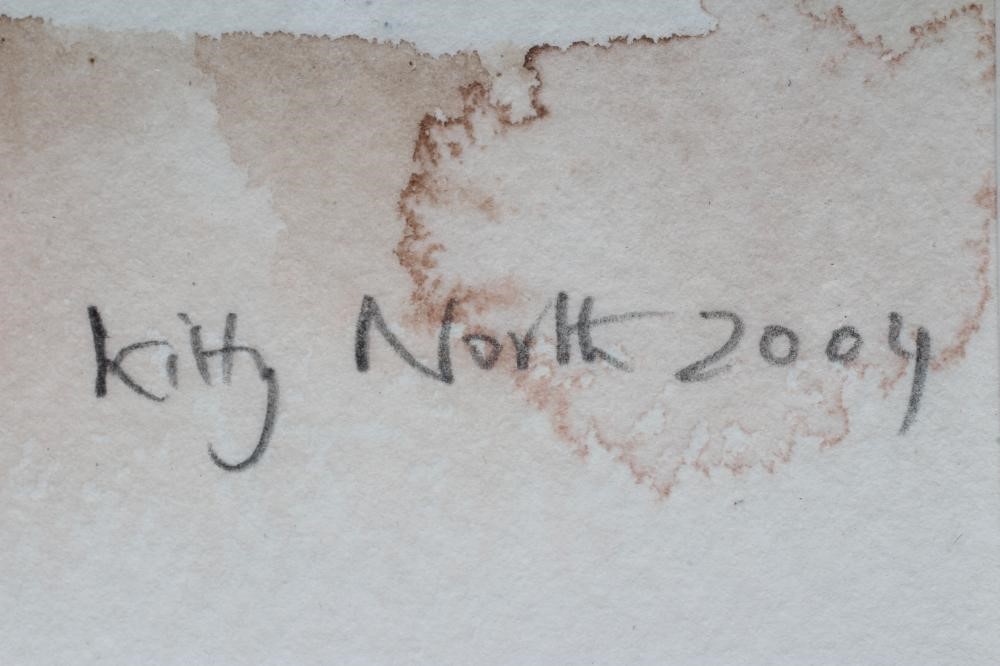 Kitty North (Born 1963) Lobsters, signed lower right and dated 2004, watercolour, 14" x 20", pine Image