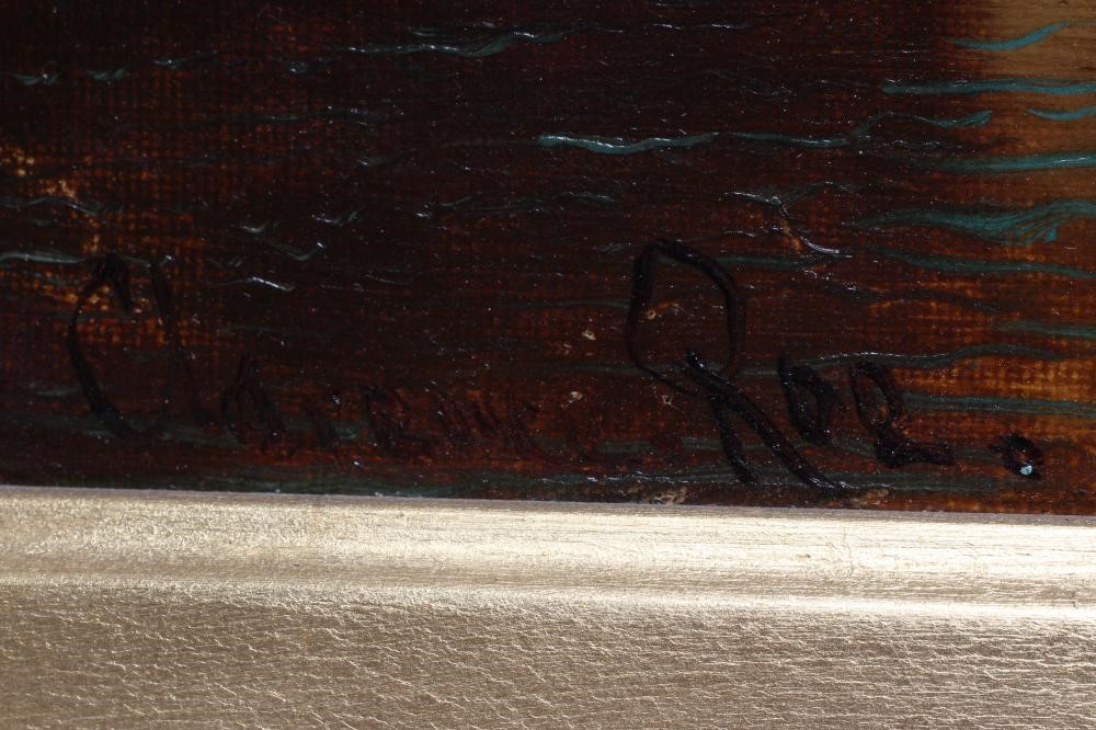 Clarence Roe (1850-1909) Views of River Gorges, a pair, each signed lower left, oil on canvas, 15" x Image