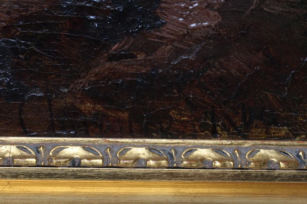 Alan Flood (Born 1951) Kirkgate Market, Leeds, signed lower right, acrylic on board, 24" x 10 1/2", Image