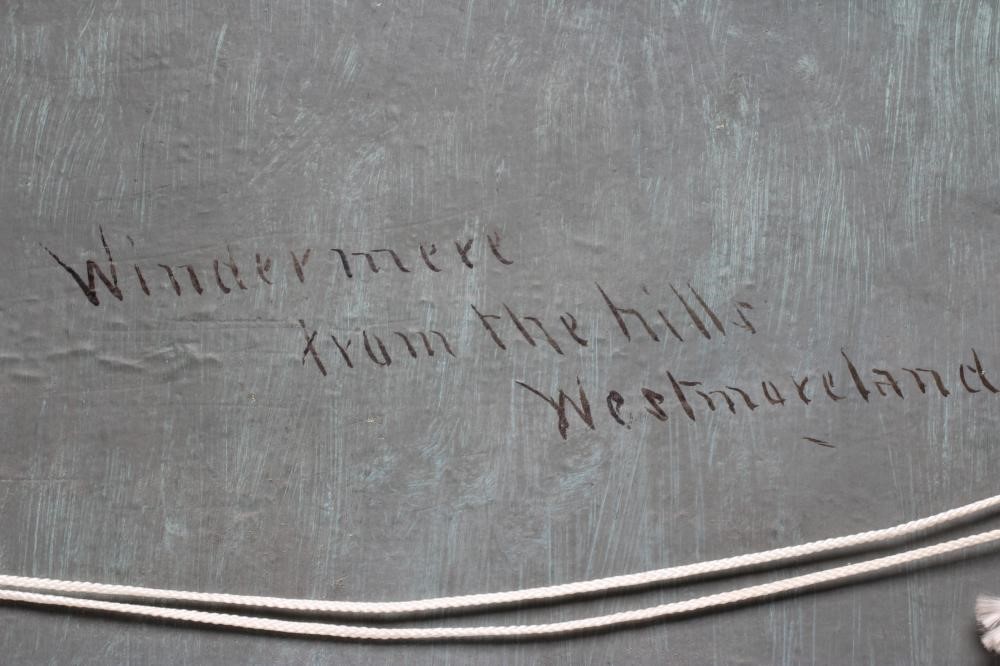 William Mellor (1851-1931) Windermere from the Hills, Westmoreland, signed lower left, inscribed Image