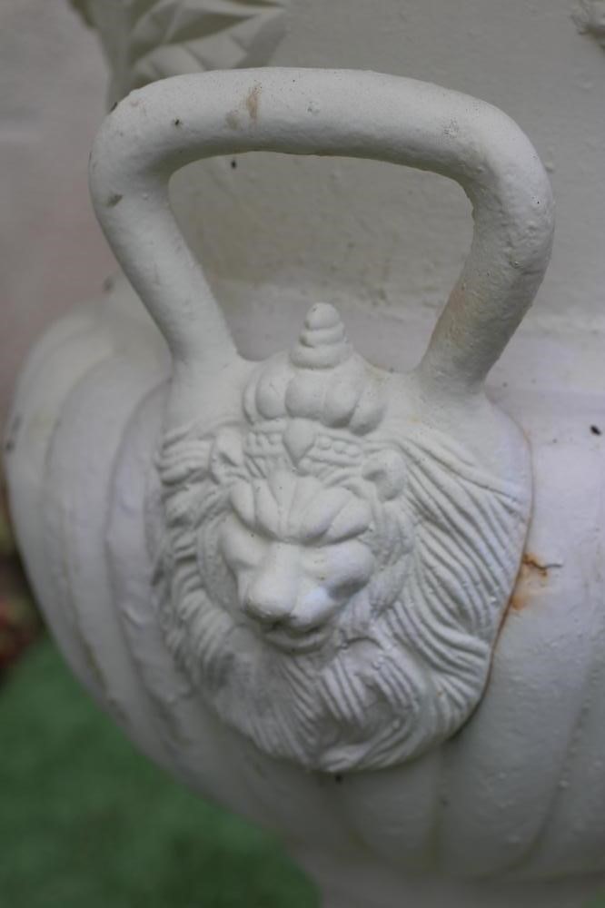 A LARGE CAST IRON URN to match previous lot (Illustrated) (Est. plus 24% premium inc. VAT) Image