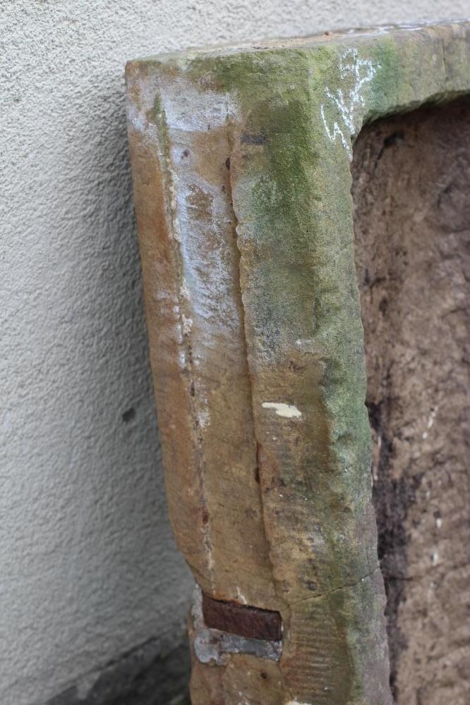 A LARGE SANDSTONE TROUGH of well cut oblong form, 42" x 17 1/2" x 9 1/2" (Est. plus 24% premium inc. Image