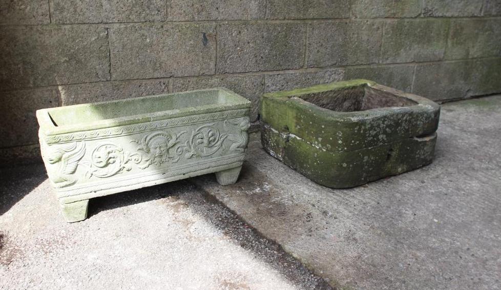 A SANDSTONE TROUGH of well cut D form Image