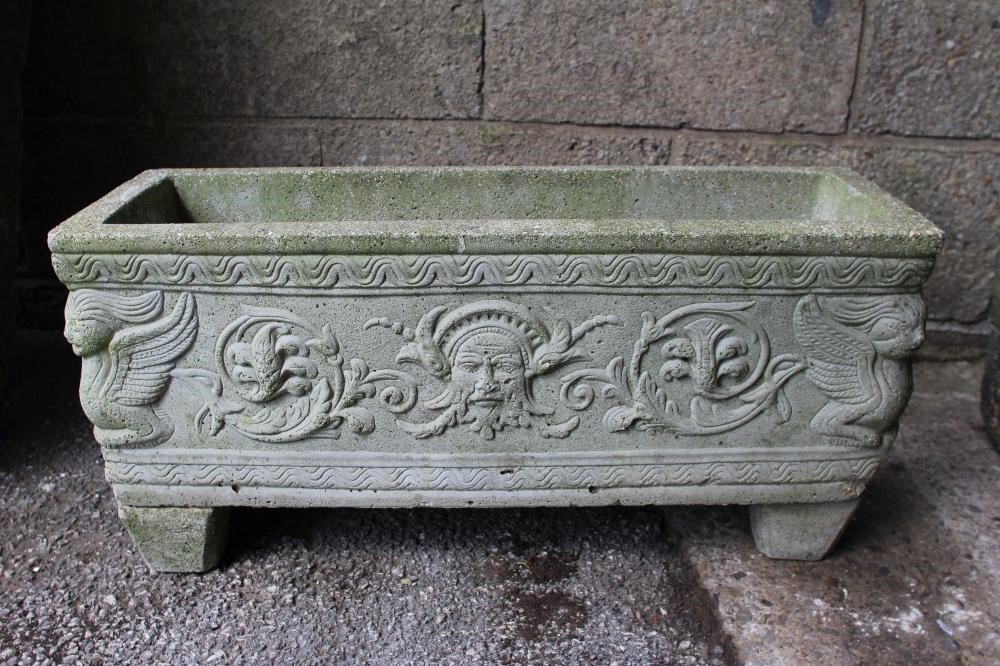 A SANDSTONE TROUGH of well cut D form Image