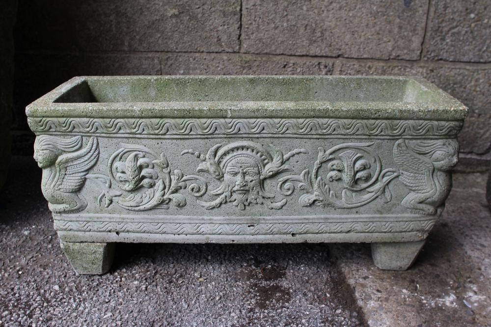 A SANDSTONE TROUGH of well cut D form Image