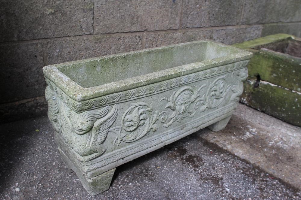 A SANDSTONE TROUGH of well cut D form Image