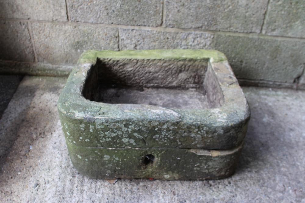 A SANDSTONE TROUGH of well cut D form Image