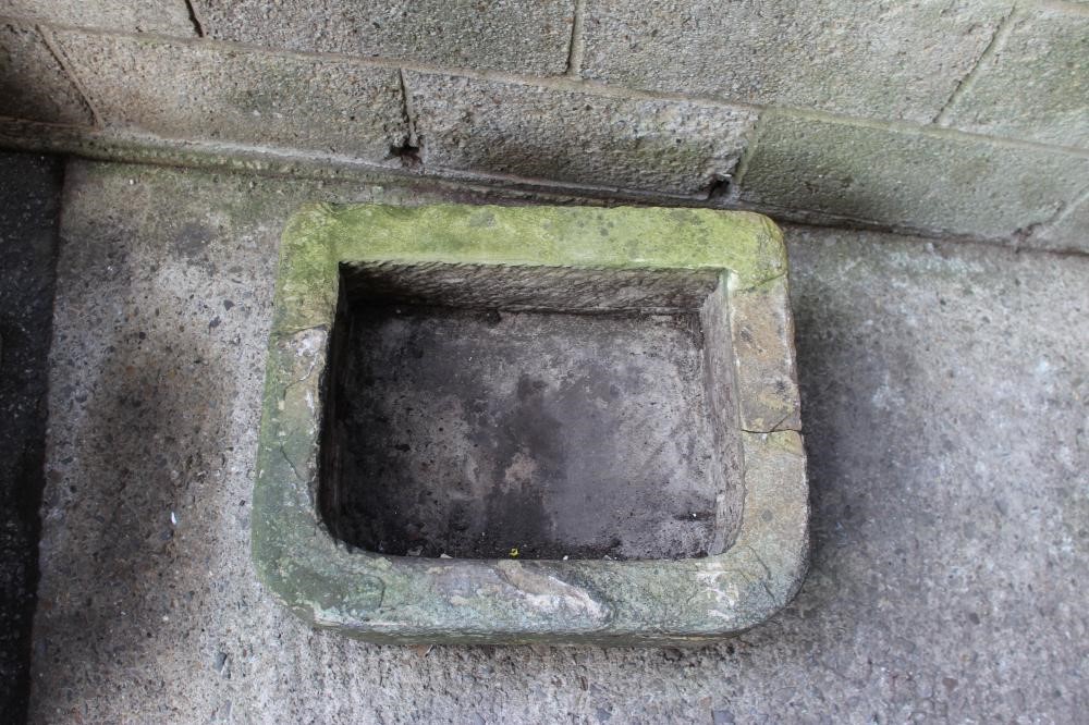 A SANDSTONE TROUGH of well cut D form Image