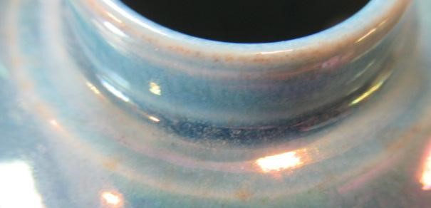 TWO RUSKIN POTTERY TURQUOISE GLAZED VASES, 1922, of inverted baluster form, 6 1/2" high, and Image