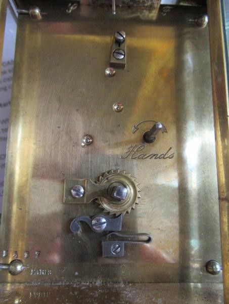 A BRASS CASED CARRIAGE CLOCK Image