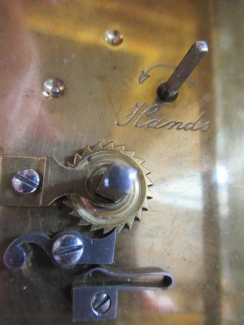 A BRASS CASED CARRIAGE CLOCK Image